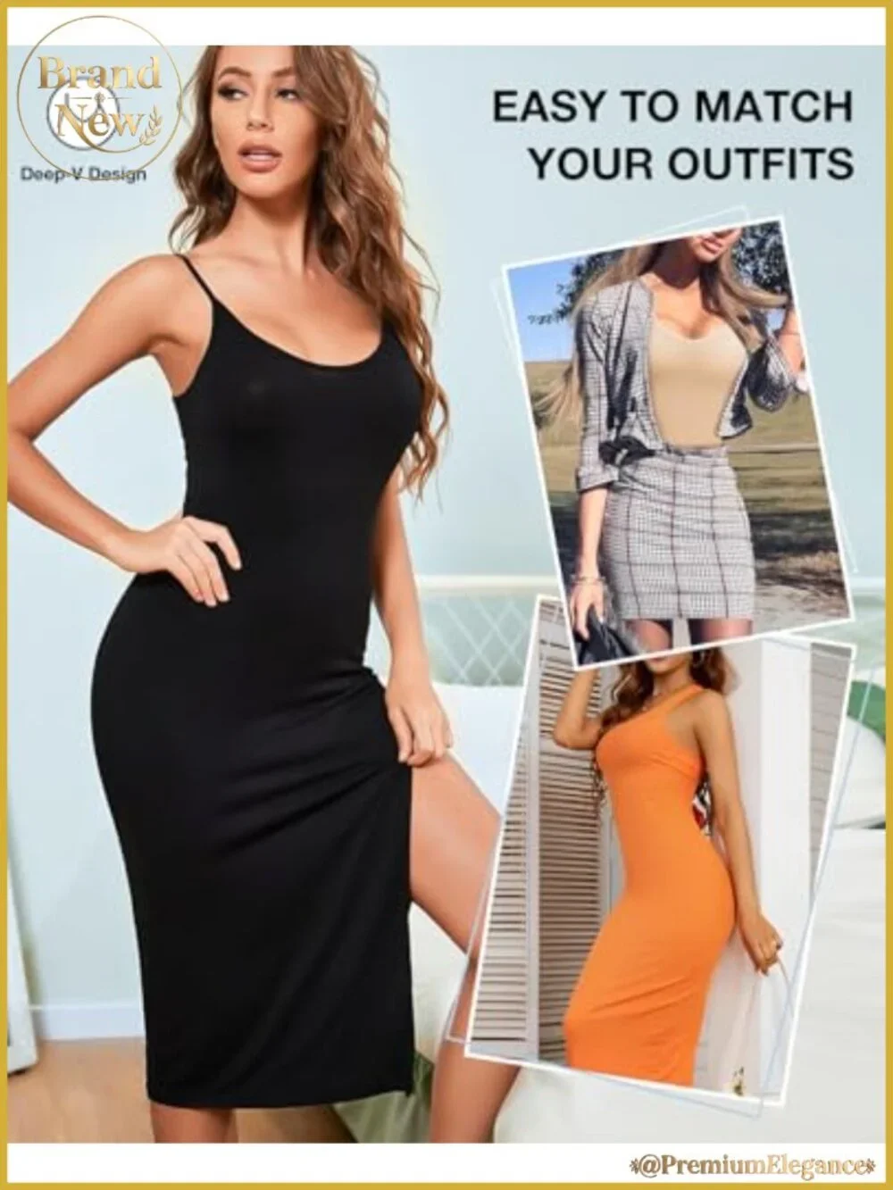 Women's Strapless Tummy Control Shapewear Slip for Under Dresses